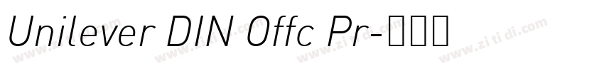 Unilever DIN Offc Pr字体转换